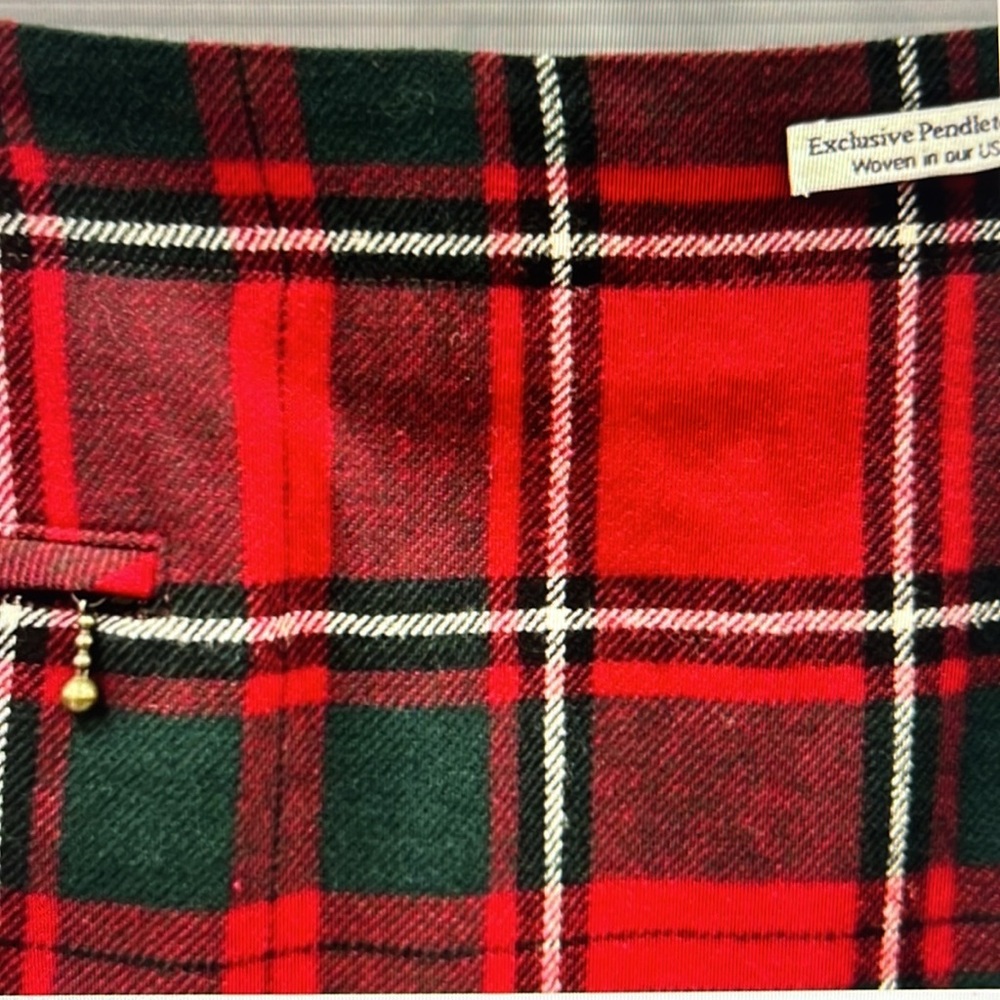 100% Virgin Wool Size 12 Petite Pendleton Skirt - image 2